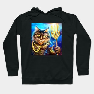 Ukrainian Cat Neptune god Hoodie